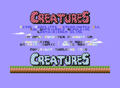 Creatures Commodore 64 Title Screen