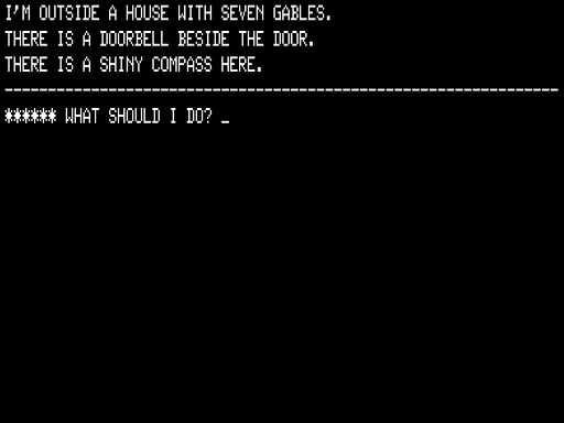 The House of the Seven Gables TRS-80 Outside the House
