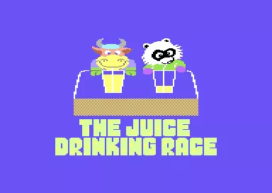 How to Weigh an Elephant Commodore 64 The Juice Drinking Race - Title Screen