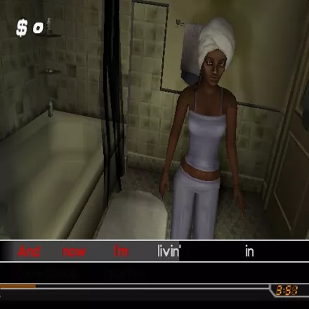Get on da Mic PlayStation 2 Here&#x27;s Kenia rapping in the bathroom and not doing very well