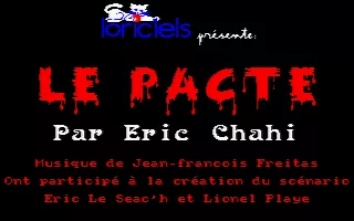 Le Pacte Amstrad CPC Title Screen (in French)