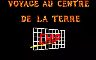Journey to the Center of the Earth Amstrad CPC Title Screen (in French)