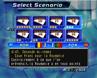 International Superstar Soccer 2000 PlayStation Scenario mode