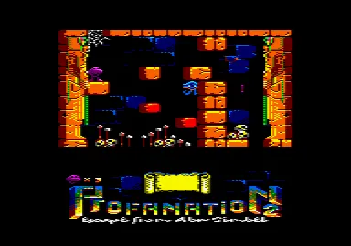 Profanation 2: Escape from Abu Simbel Amstrad CPC Starting position