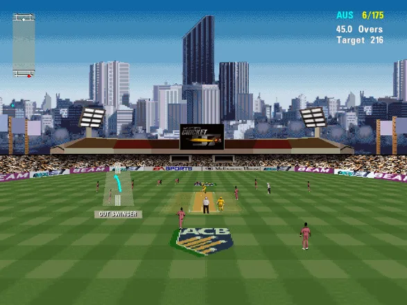 Cricket 97: Ashes Tour Edition Windows Zoomed out view.