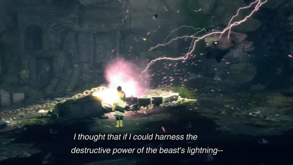 The Last Guardian PlayStation 4 The creature can fire lightning bolts from its tail