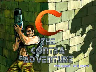 C: The Contra Adventure PlayStation Title screen