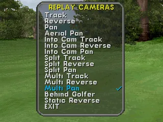 VR Golf &#x27;97 PlayStation Replay Cameras