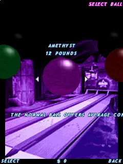 Midnight Bowling 3D Symbian Ball selection