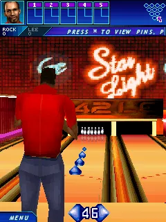 Midnight Bowling 3D Symbian Setting position