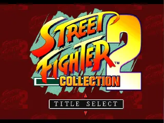 Street Fighter Collection 2 PlayStation Main menu