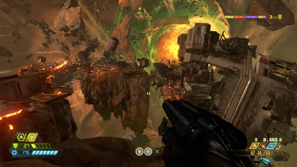 DOOM Eternal Windows This stage where you jump on crushed rocks in space looks amazing