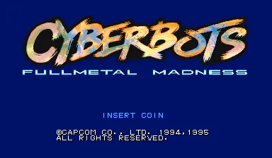 Cyberbots: Full Metal Madness Arcade The title screen of the game.
