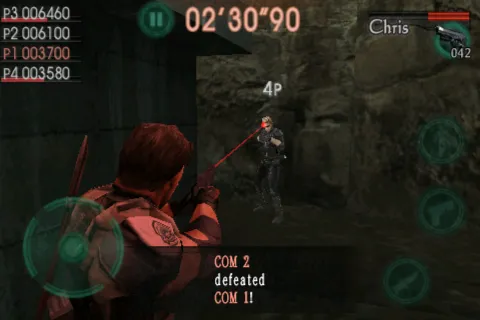 Resident Evil: Mercenaries VS. iPhone Aiming at an AI opponent
