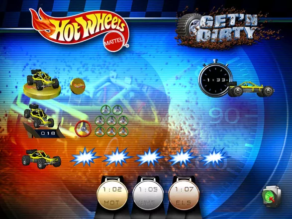 Hot Wheels: Stunt Track Driver 2: GET &#x27;N DIRTY Windows Race results - Coins, Tricks and Wipe-outs