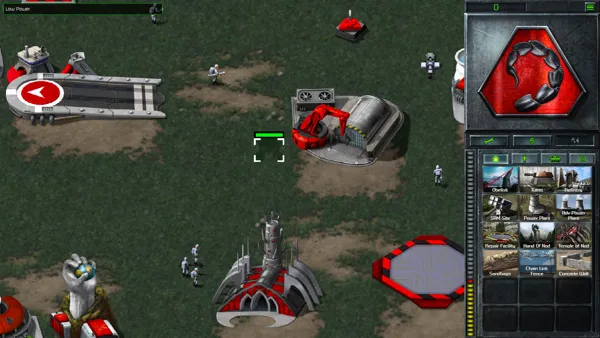 Command &#x26; Conquer: Remastered Collection Windows &#x3C;i&#x3E;Command &#x26; Conquer&#x3C;/i&#x3E; -- A close-up of the structures at maximum zoom.