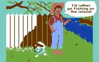 The Chase on Tom Sawyer&#x27;s Island Commodore 64 Part of the introduction