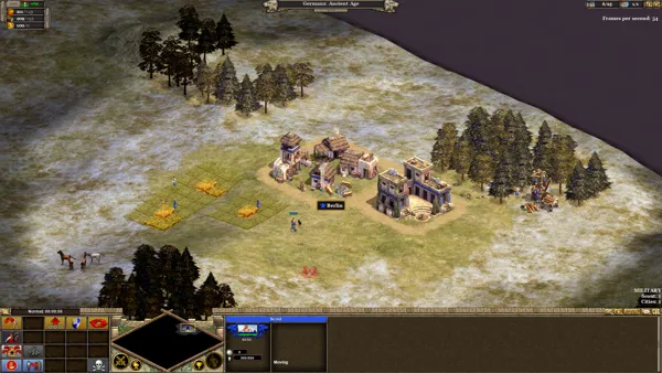 Rise of Nations: Extended Edition Windows In-game, showing the adapted interface