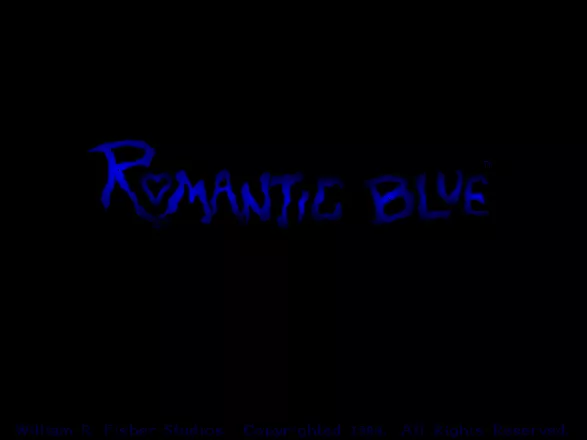 The Romantic Blue DOS Title screen.