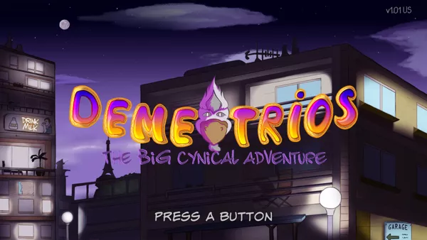 Demetrios: The Big Cynical Adventure PlayStation 4 Title screen