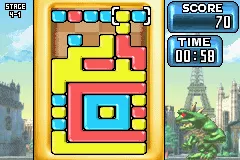Rampage Puzzle Attack Game Boy Advance Stage 4 : Lizzie in Paris