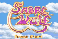 Sabre Wulf Game Boy Advance Title Screen