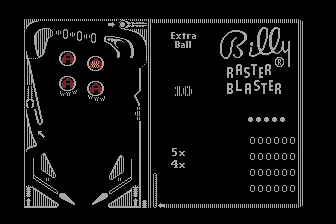 Raster Blaster Atari 8-bit Attract mode.