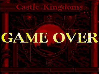 Castle Kingdoms Amiga Game over