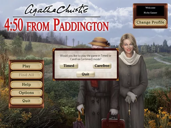 Agatha Christie: 4:50 from Paddington Windows Initially there are just two modes of play
