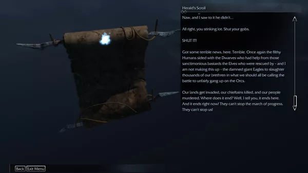 Middle-earth: Shadow of Mordor Windows You can find artifacts in the game such as this one