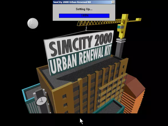 SimCity 2000: Urban Renewal Kit Windows 3.x Title screen