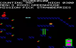 House of Usher Amstrad CPC Collect all of the strawberries.
