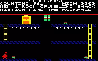 House of Usher Amstrad CPC Rocks are poised to fall on your head.
