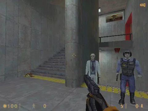 Half-Life Windows Fellow scientists and guards will occasionally help