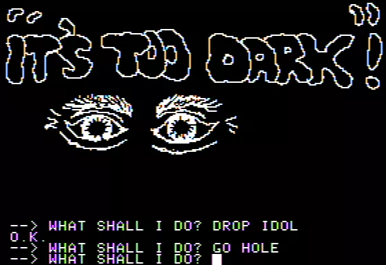 Scott Adams&#x27; Graphic Adventure #4: Voodoo Castle Apple II It&#x27;s Too Dark to See