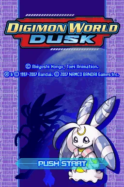 Digimon World: Dusk Nintendo DS Title screen