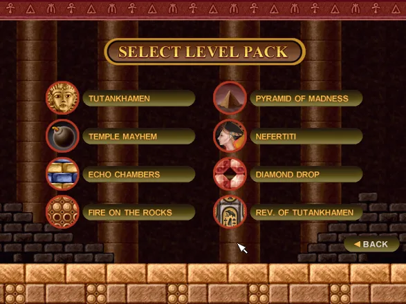Bricks of Egypt Windows Level Pack selection