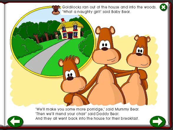 Goldilocks and the Three Bears Windows 3.x Last page