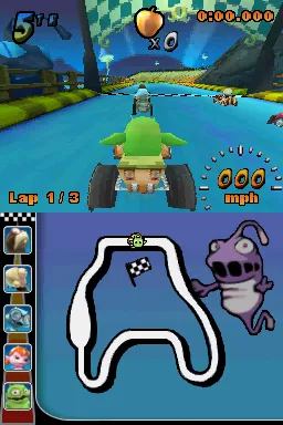 Cocoto: Kart Racer Nintendo DS Start of the race