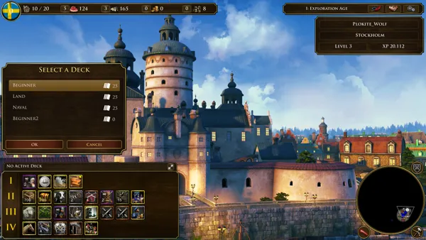 Age of Empires III: Definitive Edition Windows The overhauled in-game deck screen