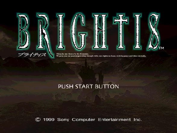 Brightis PlayStation Title screen for Brightis (rendered in 640x480, as opposed to the game&#x27;s usual resolution of 320x240)