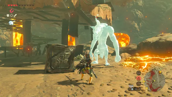 The Legend of Zelda: Breath of the Wild Wii U Freezing an enemy