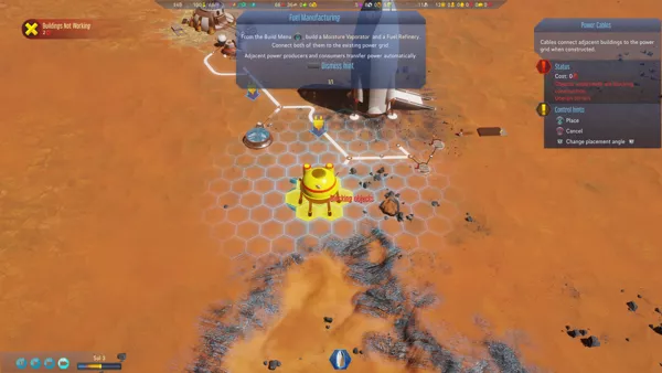 Surviving Mars PlayStation 4 Building the power grid