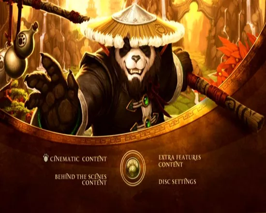 World of WarCraft: Mists of Pandaria (Collector&#x27;s Edition) Windows The main menu of the making-of video