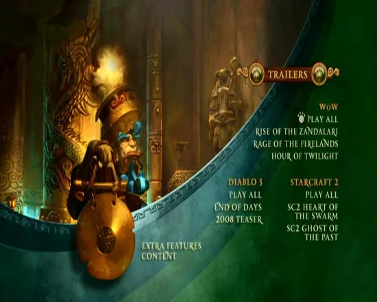 World of WarCraft: Mists of Pandaria (Collector&#x27;s Edition) Windows The making-of video - trailers menu