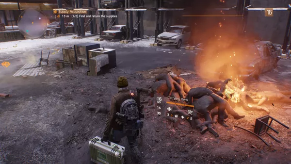 Tom Clancy&#x27;s The Division Windows Burning bodies.