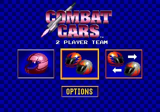 Combat Cars Genesis Main menu