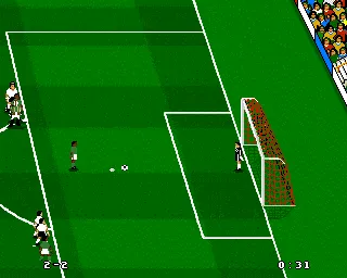 Kick Off 3 Amiga Penalty kick