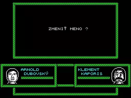 Prv&#xE1; Akcia ZX Spectrum It&#x27;s possible to change the name of each character