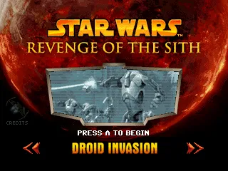 Star Wars: Revenge of the Sith Dedicated console The main menu.